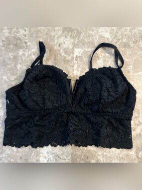 Victoria’s Secret PINK Lace Bralette - Womens Size Medium - Black